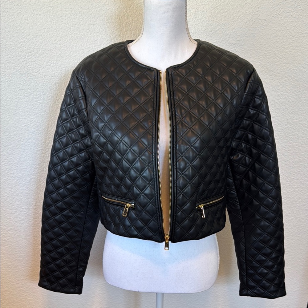 Black Quilted Women's Jacket